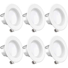 Load image into Gallery viewer, Sunco Lighting 6 Pack 4 Inch LED Recessed Downlight, Baffle Trim, Dimmable, 11W=40W, 5000K Daylight, 660 LM, Damp Rated, Simple Retrofit Installation - UL + Energy Star
