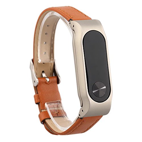 VANLUCKY-Mi Band2 Strap Band Replacement,Leather Bracelet Strap Band for XIAOMI BAND 2 Smart Watch Accessories(No Tracker)