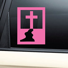 Load image into Gallery viewer, Nashville Decals Christian Cross Jesus Christ Golgotha Vinyl Decal Laptop Car Truck Bumper Window Sticker - Pink
