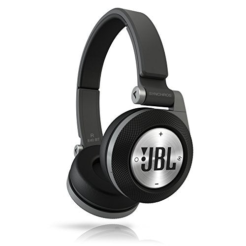 JBL Synchros E40BT, Bluetooth, On-Ear Headphones with JBL Signature Sound, Purebass Performance, Wireless Shareme Music Sharing and a Superior Fit, Black