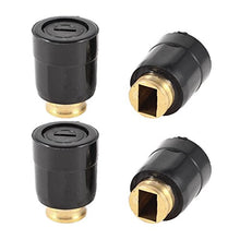 Load image into Gallery viewer, uxcell 4 Pcs 10mmx6mm Brass Rectangular Hole Carbon Brush Holder Replacements
