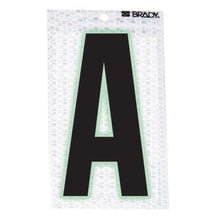 Load image into Gallery viewer, Brady 3000-A, 52187 2.375&quot; x 1.5&quot; Vinyl 3000 Glow in The Dark Letter Label w/Legend: A, 20 Packs of 10 pcs
