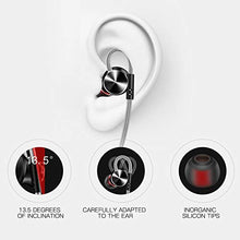 Load image into Gallery viewer, Over Ear in Ear Noise Ia Running Headphone solating Sport Headphones Earbuds Earphones w/Remote and Mic Wired Stereo Workout for Jogging Gym Exercise Cell Phone Ear Buds Black (5-Piece)
