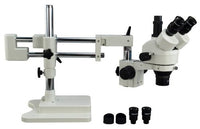 OMAX 3.5X-90X Zoom Trinocular Dual-Bar Boom Stand Stereo Microscope