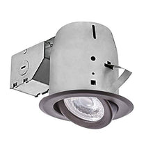 Load image into Gallery viewer, Nadair PR378L-SWORB LED Recessed Light Swivel Spotlight Dimmable Downlight-PR378L-SWORB C Rated-3000K Warm White PAR20 630 Lumens Bulb (50 Watts Equivalent) Included, 4 inch, OIL RUBBED BRONZE
