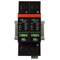 ASI ASISP550-2P UL 1449 4th Ed. DIN Rail Mounted Surge Protection Device, Screw Clamp Terminals, 2 Pole, 480 Vac, Pluggable MOV Module