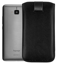 Load image into Gallery viewer, mumbi Genuine Leather Case Compatible with Honor 5C Black
