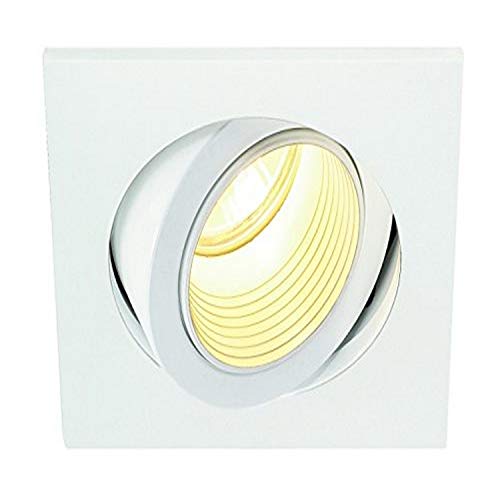 SLV Lighting 1701561U Dente Recessed Lighting Trim, Matte White Finish