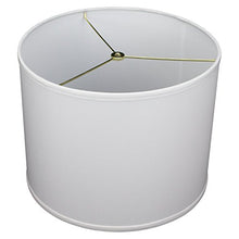 Load image into Gallery viewer, FenchelShades.com 14&quot; Top Diameter x 14&quot; Bottom Diameter 11&quot; Height Cylinder Drum Lampshade USA Made (White)

