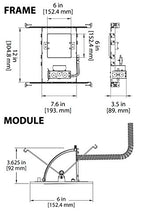 Load image into Gallery viewer, NICOR Lighting 5 inch Multi-Adjustable Square LED Fixture with Housing in 2700K (DLQ5-MA-FIXT-2K-WH)
