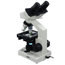 Load image into Gallery viewer, OMAX 40X-1600X Digital Lab LED Binocular Compound Microscope with Double Layer Mechanical Stage and 2.0MP USB Digital Camera
