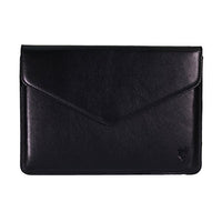MediaDevil Apple iPad Mini 1/2/3/4 Leather Case (Black with Black Stitching and Inner) - Artisansuit Genuine European Leather Case