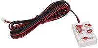 Alico Industries AC9-3-6 LED 120-Inch Harness Cable with Six Ports, Red Cable with White Port Box