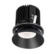 Load image into Gallery viewer, WAC Lighting R4RD2L-F840-BK Volta - 6.39&quot; 36W 45 4000K 85CRI 1 LED Round Regressed Invisible Trim with Light Engine, Black Finish with Textured Glass
