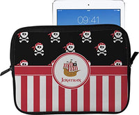 Pirate & Stripes Tablet Case/Sleeve - Large (Personalized)