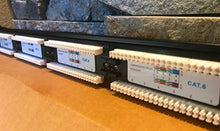 Load image into Gallery viewer, Cat6 24PORT Patch Panel Wallmount/Rackmount
