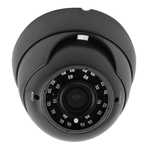 InstallerCCTV AHD Dome Security Camera 4 in 1(TVI/AHD/CVI/1000H Analog) 1080P HD 2.8-12 mm HD Varifocal Dome Lens, Adjustable Wide Viewing Angle Analog Security Camera, IP66 Weatherproof, Black