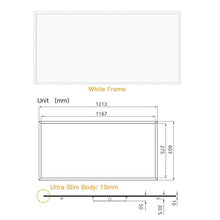 Load image into Gallery viewer, LED FANTASY LED Panel 2x4 Dimmable 50W 24&#39;&#39;x48&#39;&#39; Panel (420W Equivalent), 5000K Daylight 5250 Lumens White Frame, IP40, DLC-Qualified &amp; UL-Listed
