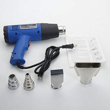 Load image into Gallery viewer, PROKTH 1500W 110V Dual-Temperature Heat Gun with 4pcs Stainless Steel Concentrator Tips Blue Heat Gun
