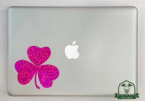 Irish Lucky Shamrock Specialty Vinyl Decal Sized to Fit A 15