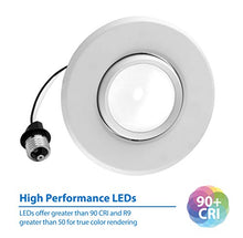 Load image into Gallery viewer, NICOR Lighting DEB56-20-120-2K-WH LED Downlight, 5&quot;/6&quot;, 2700K Color Temp
