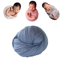 Load image into Gallery viewer, Newborn Photography Stretch Wrap Boy Girl Baby Wraps Photography Props Bbaby Photo Prop Stretch (Blue)
