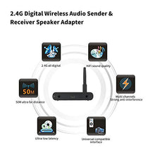 Load image into Gallery viewer, 2.4G Digital Wireless Audio Transmitter Sender &amp; Receiver Adapter Speaker for HiFi Home Audio Stereo Music Streaming Sound Systems-GOLDEN BLUE

