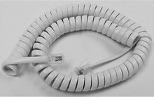 Load image into Gallery viewer, DIY-BizPhones Bright White Short ClearSounds Compatible Handset Cord Amplified Phone 40XLC CS40XLC CSC50 CSC50ER CSC500 CSC500ER CSC600 CSC600ER CSC1000 WC600 WCSC600 Receiver Curly Coil 9 Ft
