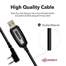 Load image into Gallery viewer, MIRKIT Baofeng Programming Cable for UV-5R and UV-82 for Two Way Ham Portable Radios: UV-5R,5RA,5R Plus,5Re,BF F8HP, BF-888S, UV82HP, 5RX3 and Lanyard
