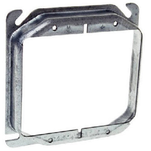 Hubbell-Raco 8779 Raised 3/4-Inch, 4-Inch Square Mud-Ring for 2 Devices