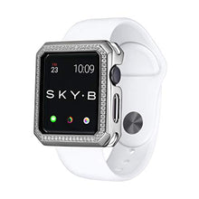 Load image into Gallery viewer, SKYB Deco Halo Silver Protective Jewelry Case for Apple Watch Series 1, 2, 3, 4, 5 Devices - 38mm
