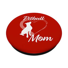Load image into Gallery viewer, Pitbull Mom on Red PopSockets PopGrip: Swappable Grip for Phones &amp; Tablets
