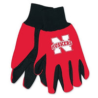WinCraft NCAA Nebraska Cornhuskers GlovesTwo Tone Style Youth Size Gloves, Team Colors, One Size