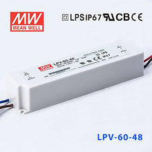 Load image into Gallery viewer, MeanWell LPV-60-48 Power Supply - 60W 48V _ IP67

