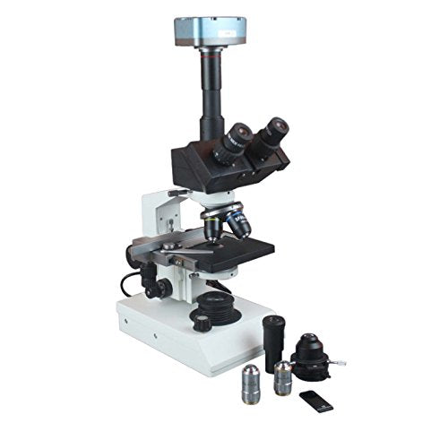 Radical Trinocular Microscope w Blood Semen Water Phase Contrast and 3Mpix USB PC Live Camera