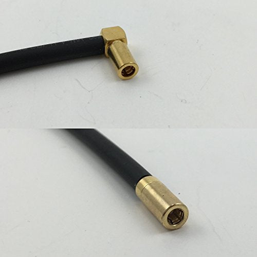 12 inch RG188 SSMB ANGLE FEMALE to SSMB Female Pigtail Jumper RF coaxial cable 50ohm Quick USA Shipping