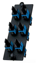 Load image into Gallery viewer, Panduit FAP6WBUSCZ Single-Mode 6-Port Fiber Adapter Panel with Zirconia Ceramic Split Sleeve, Blue

