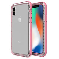 LifeProof Next - Premium, Two-Piece, Drop Proof, Dirt Proof, Snow Proof Clear Case for iPhone X/Xs - Cactus Rose