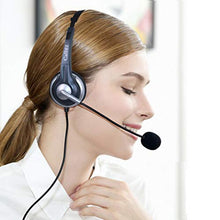 Load image into Gallery viewer, Callez C300C1 Corded Telephone Headset Monaural, Call Center RJ9 Headphones with Noise Canceling Mic, Compatible for Plantronics M10 M12 M22 MX10 Amplifiers or Cisco 7940 7942 7971 Office IP Phones
