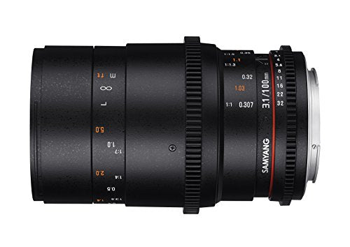 Samyang Lens for Nikon T3.1 100 mm Black