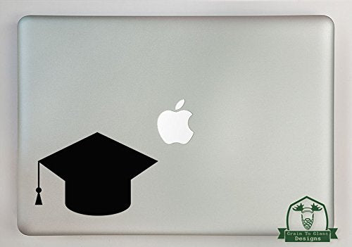 Graduation Cap Vinyl Decal Sized to Fit A 13