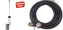 Load image into Gallery viewer, Combo: Sirio CX 455 455-470MHz4.15 dBi J-Pole Antenna with 25 Ft RG58 Coax - N Connectors
