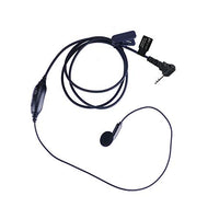 KS K-STORM 1 Pin Earpiece Headset Compatible with Motorola T100 T200TP T460 T600 MH230R MR350R or Hytera TC320 walkie Talkie, Ear Bud Style, PU Material, Black (2.5mm Plug)