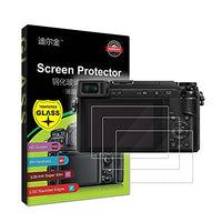 3-Pack Tempered Glass LCD Screen Protector Compatible with Panasonic Lumix GX85 GX80 G8 G7 GX7II FZ300 S5 G100 GX9 GX7III LX10 LX15 Digital Camera