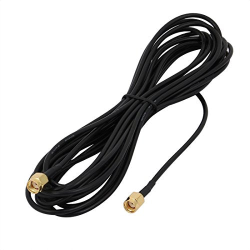 Aexit RG174 Antenna Distribution electrical WiFi Pigtail Cable SMA Female to Female Connector 5 Meters Length