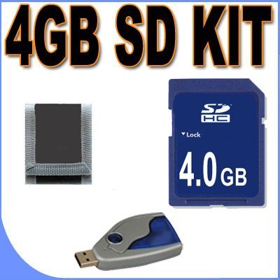 4GB SD/HC Memory Card Secure Digital BigVALUEInc Accessory Saver Bundle for Canon Cameras