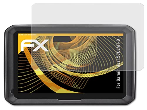 atFoliX Screen Protector Compatible with Garmin dezl 570LMT-D Screen Protection Film, Anti-Reflective and Shock-Absorbing FX Protector Film (3X)