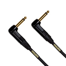 Load image into Gallery viewer, Mogami Gold INSTRUMENT-25RR Guitar Instrument Cable, 1/4&quot; TS Male Plugs, Gold Contacts, Right Angle Connectors, 25 Foot
