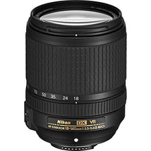 Load image into Gallery viewer, Nikon 18-140mm f/3.5-5.6G ED AF-S DX NIKKOR VR Lens - Bundle with UV Filter &amp; Pro Software
