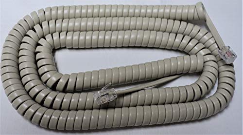 Ash 25' Ft Long Handset Cord Compatible with Telematrix Marquis Spectrum 3100 3300 SP100 SP300 SP400 Series Hotel Motel Hospitality Message Waiting by DIY-BizPhones
